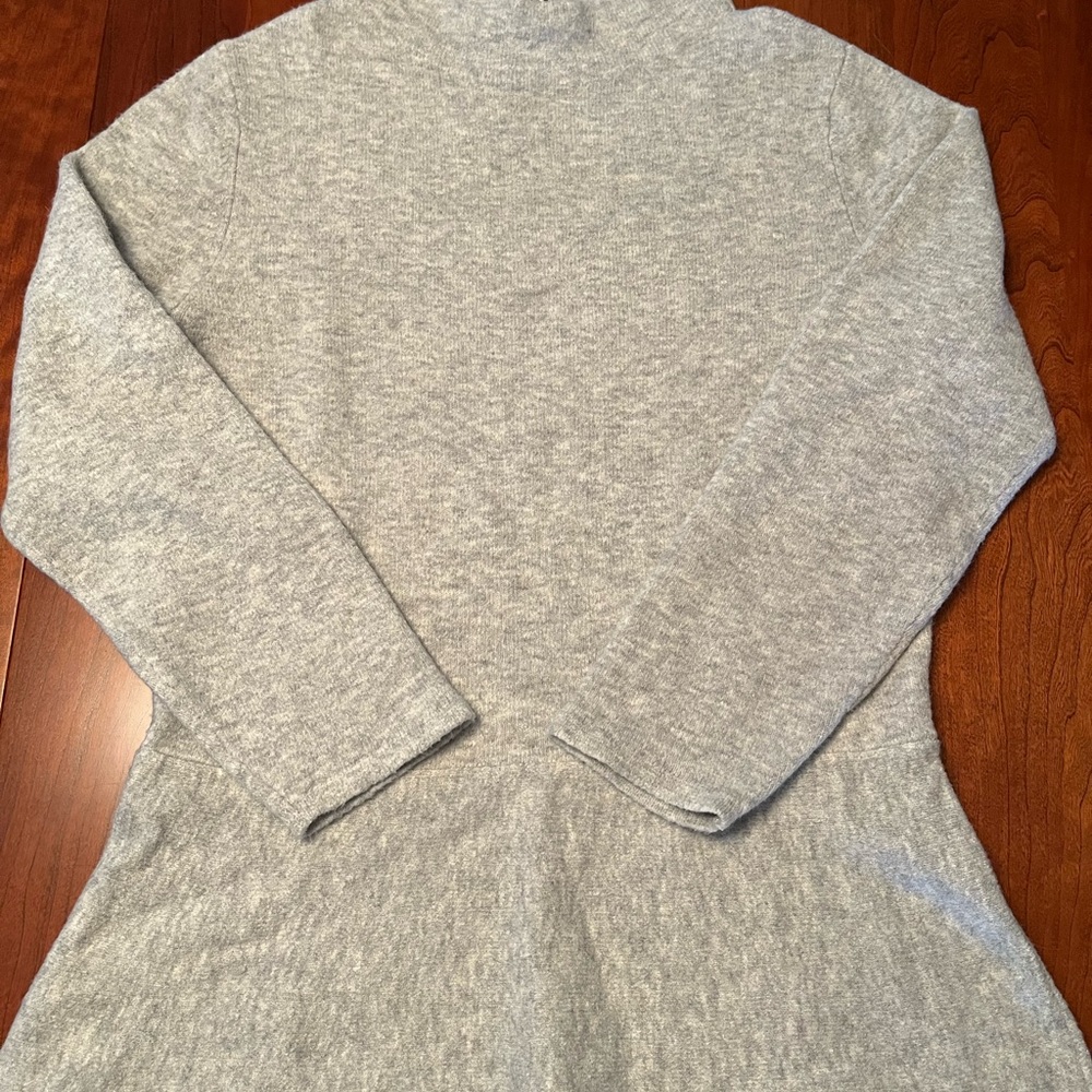Ann Taylor Gray Cowl Neck Sweater